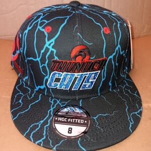Thunder Cats Black and Blue Fitted Cap